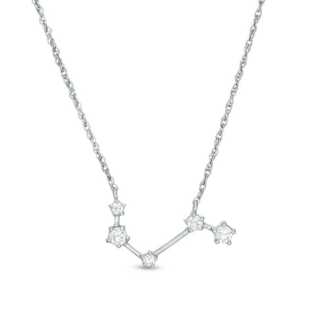 Aries Zodiac Constellation Star Necklace/Zale's Replica